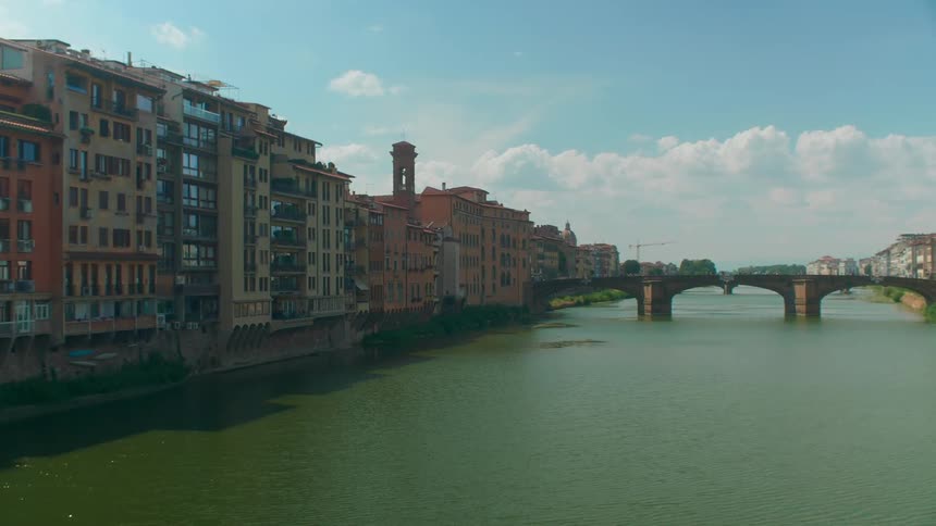 A city beside a river