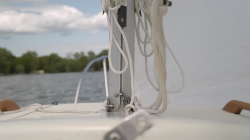 Rope and lines on a boat