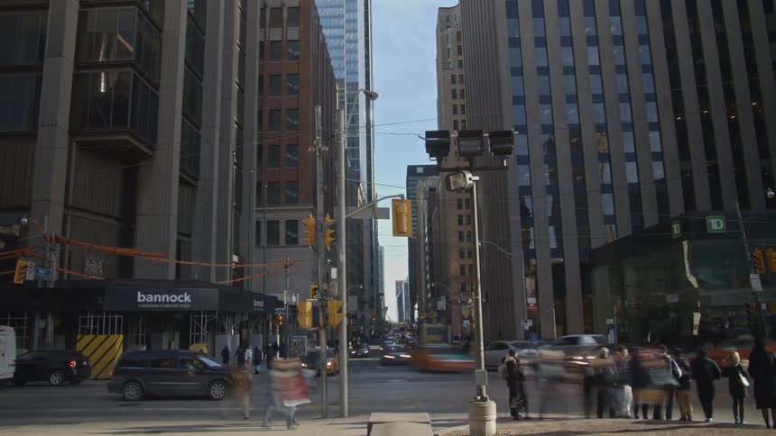A busy city street