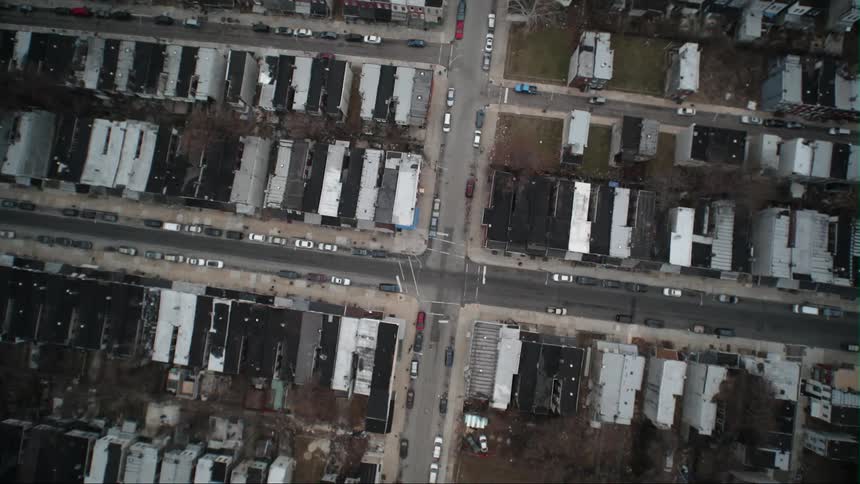 City buildings cover the ground