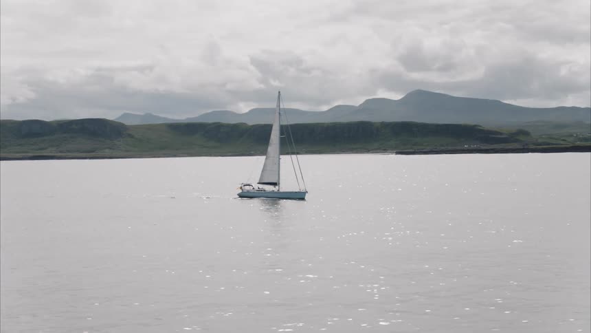 A small boat in a body of water
