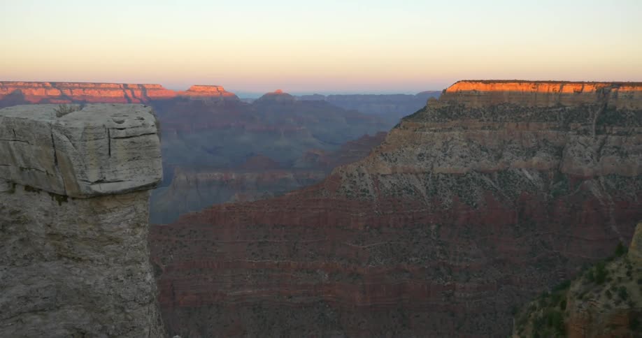 View of a canyon at sunset