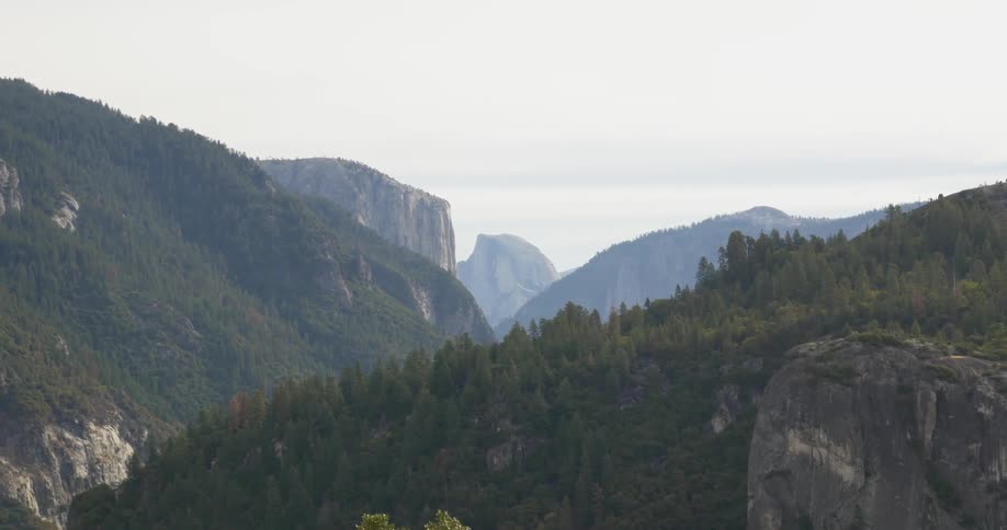 Aerial view of a mountain range