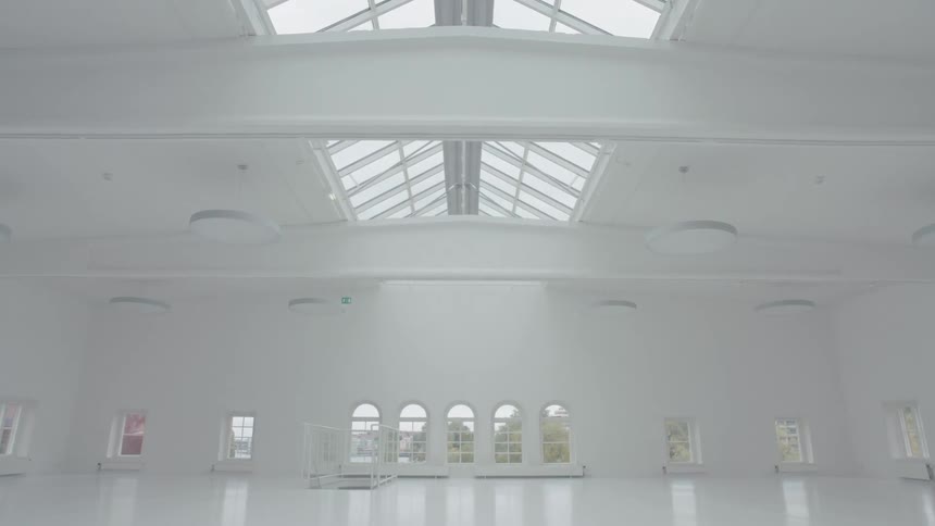 Large white space in architecture building