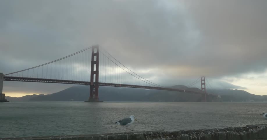 The golden gate bridge in San Francisco