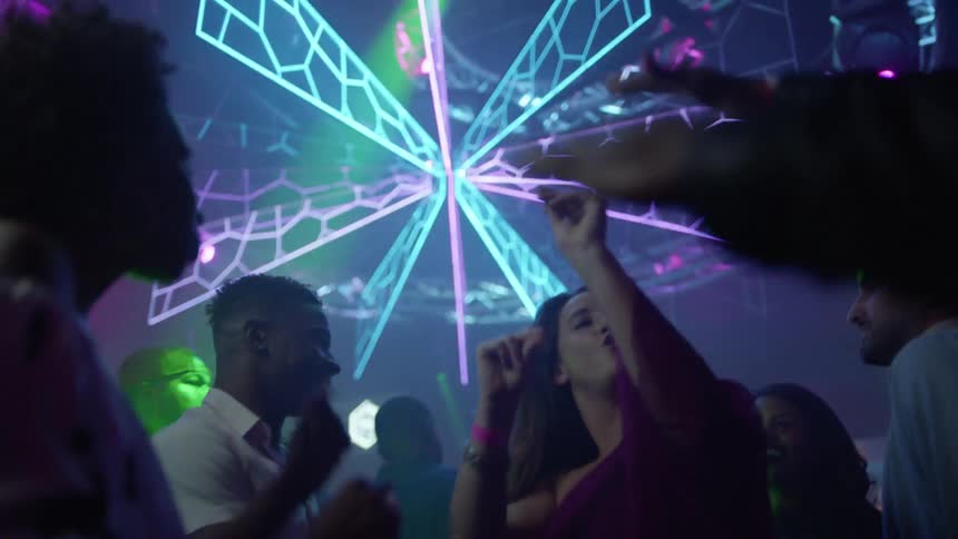 People dancing at a nightclub