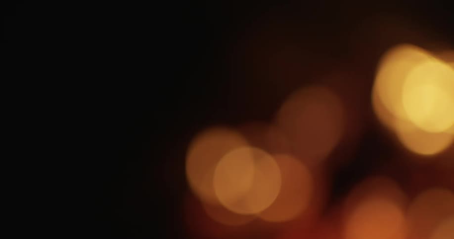 Firelight is flickering at night