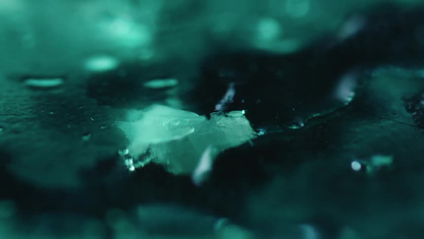 Water drips to the ground
