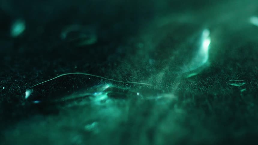 green vapors float in the air