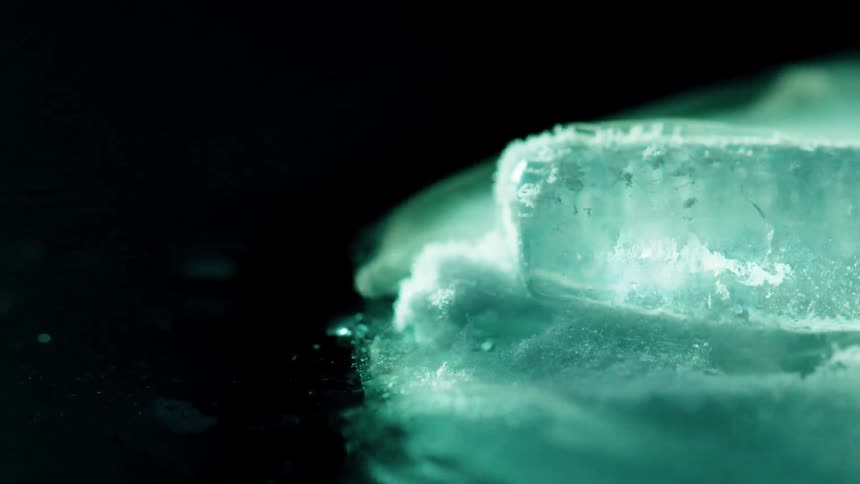 Vapors pour off of a light green formation