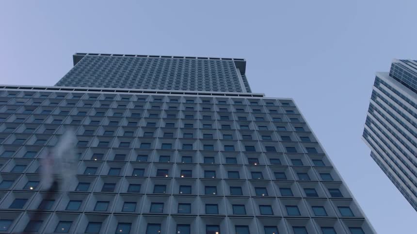 Skyscrapers reaching high into the sky on a clear day