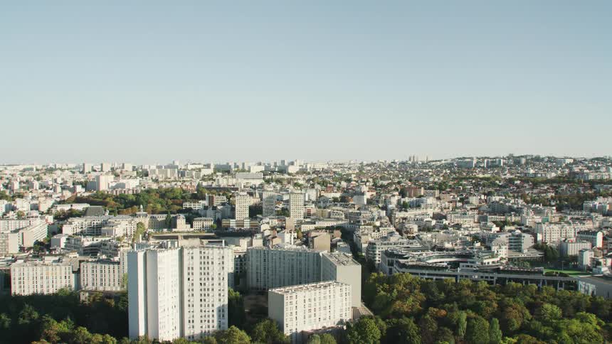 Many buildings that make up a city