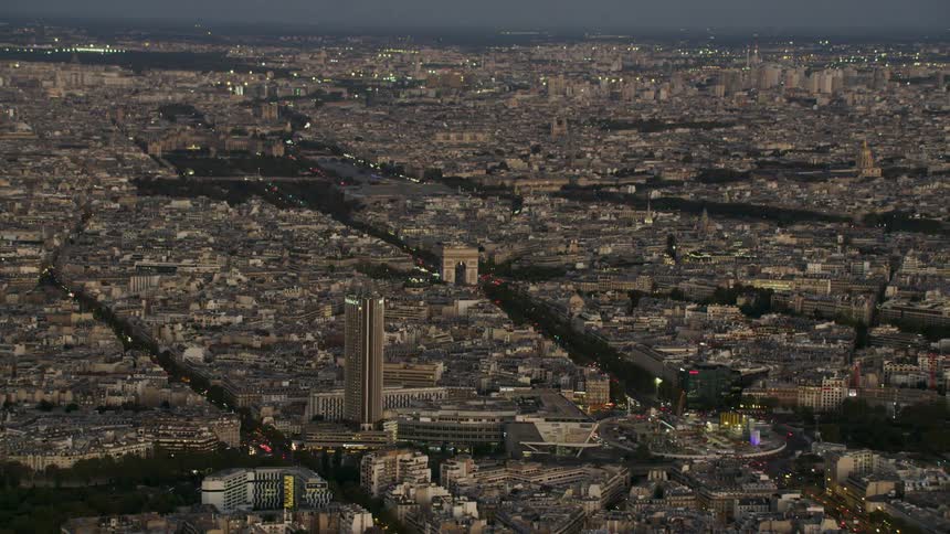 City buildings cover the ground