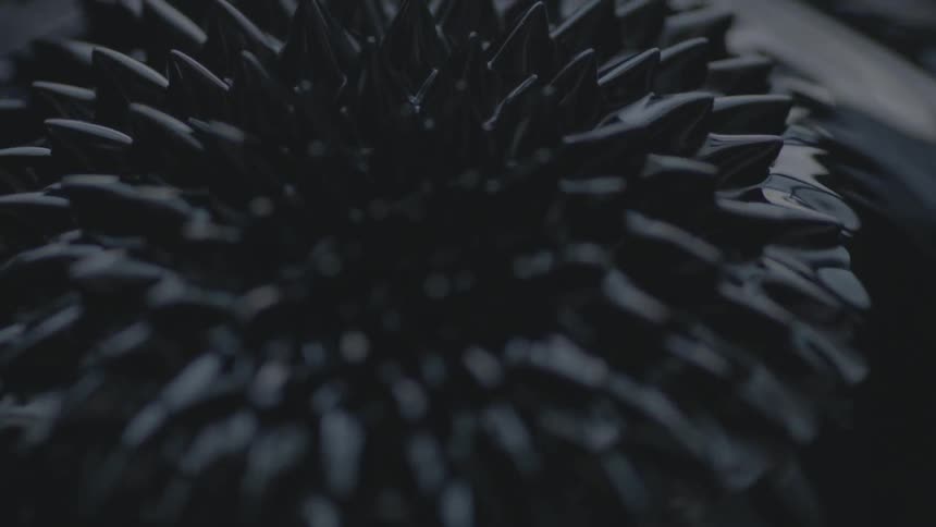 Liquid sand is being vibrated into weird shapes