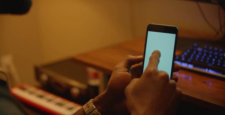 A person is using their phone