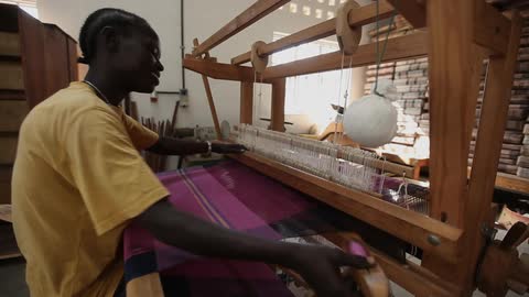 A person working in a factory