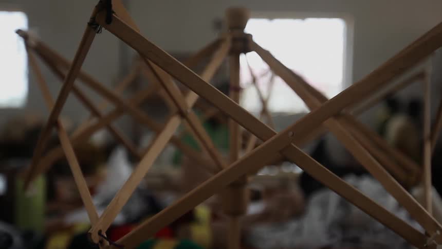 A small wooden structure
