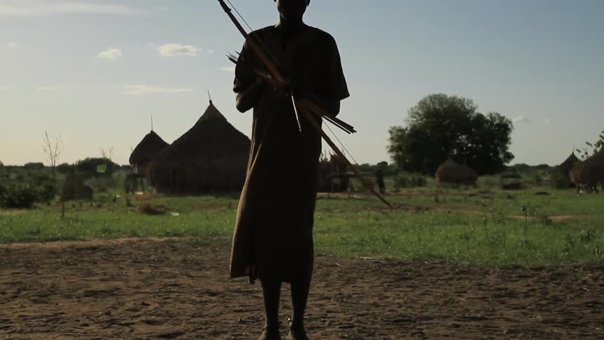 A person standing in a field