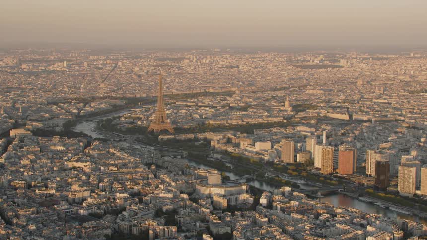 A large sprawling metropolis on a sunny day