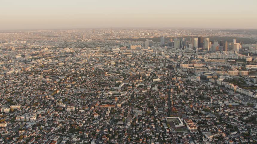 A large sprawling metropolis on a sunny day