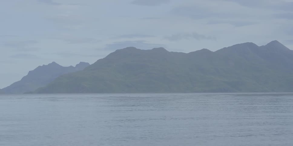 Water ripples on the ocean island