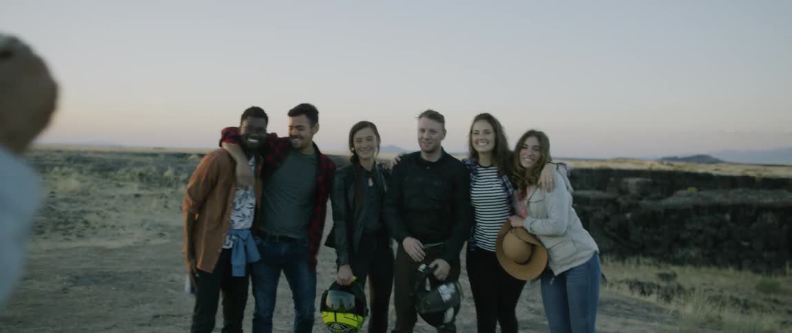 A man takes a picture of the group