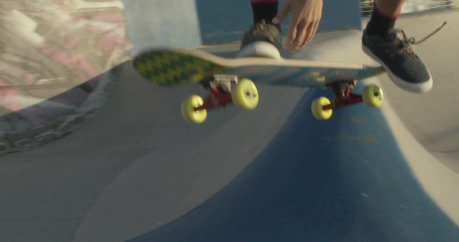 A person skateboarding outdoors