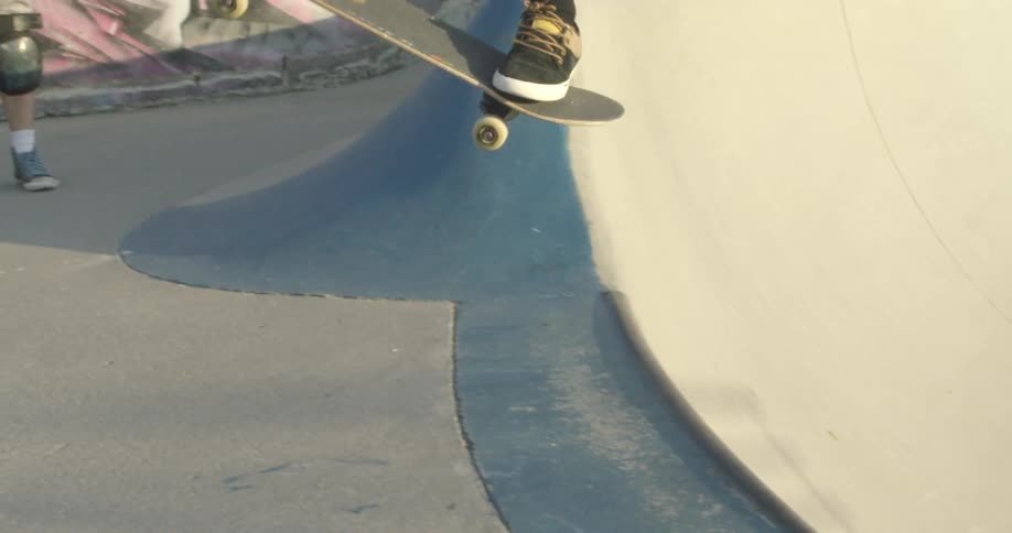 A person skateboarding outdoors