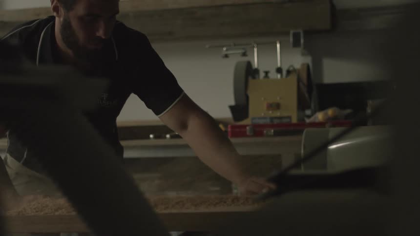A person working in a shop