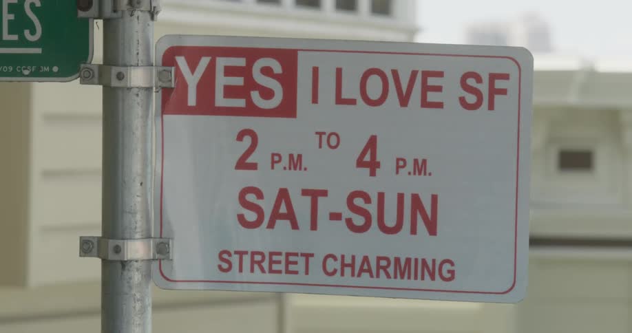 I love San Francisco street and parking sign