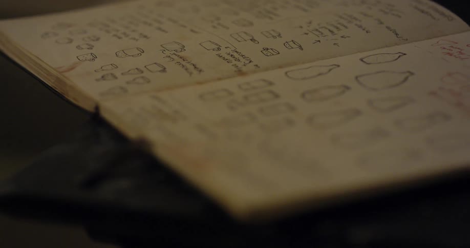 A book full of drawings