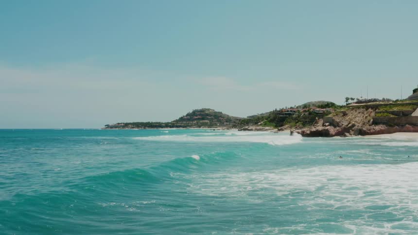A rocky beach during the day