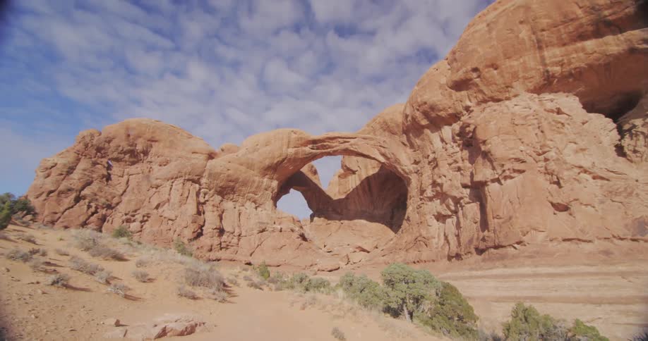 Rock formations located in the desert