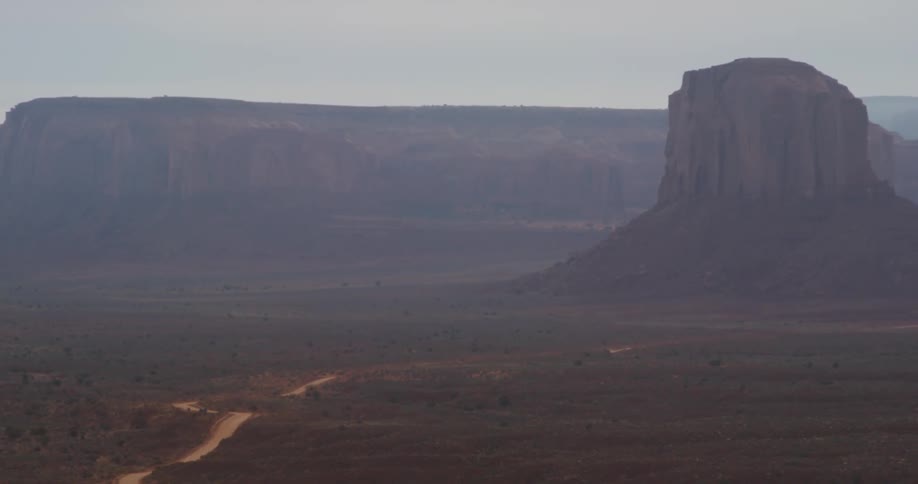 View of a large plateau on a cloudy day