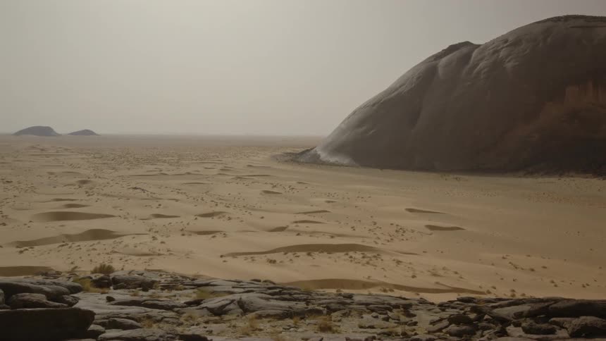 Panorama of Ben Amera the second largest rock on earth