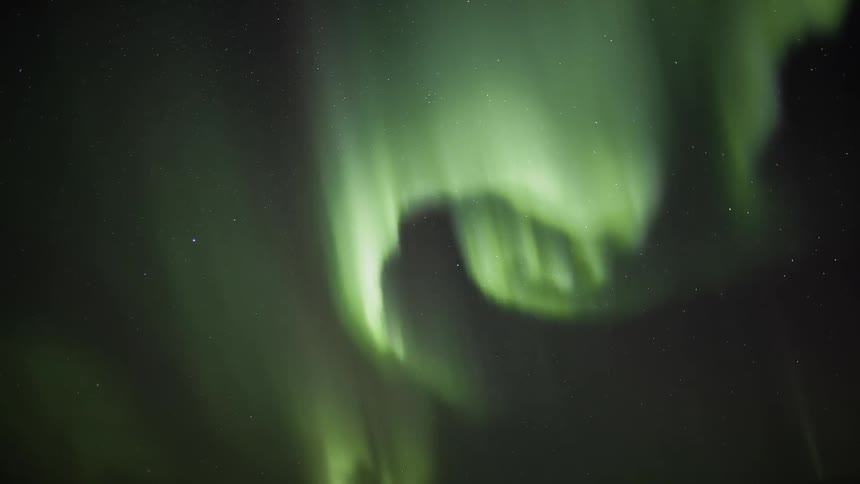 Aurora borealis light up the night sky