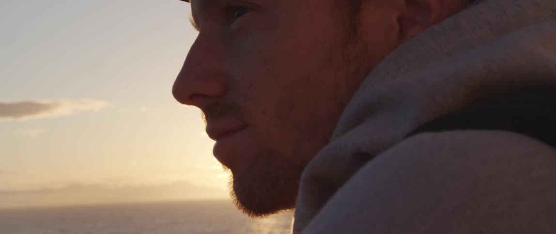 Up close view of a person's face