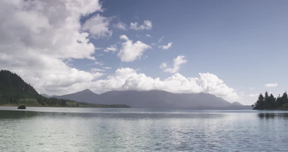 A cloudy lake