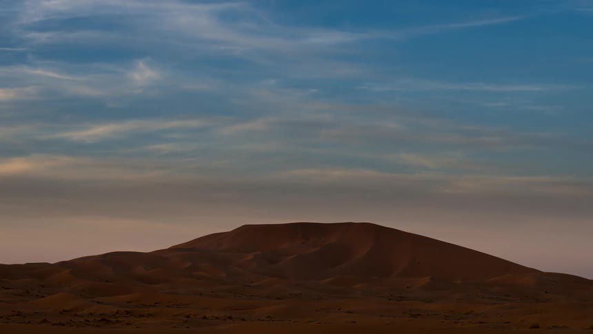 Time lapse of the Sahara desert