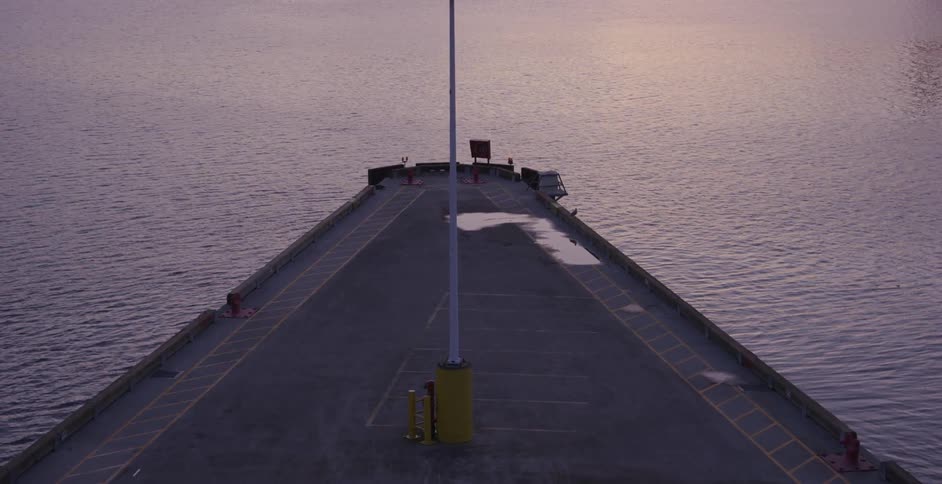 View of a large ship on the ocean