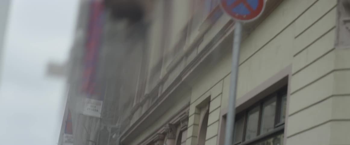 Buildings and signs on a city street
