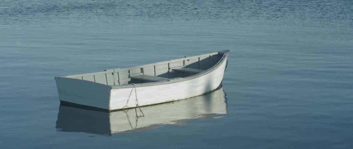 A boat floats on the water