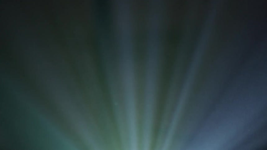 The lights are shining all over in the dark