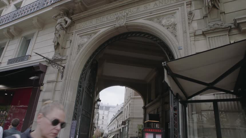 Ornate carvings on the outside of a building