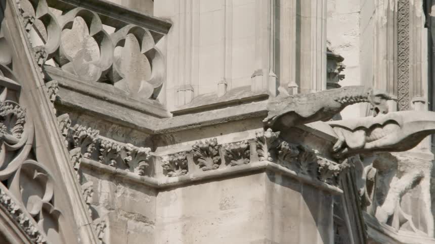 Outside of an ornately carved building