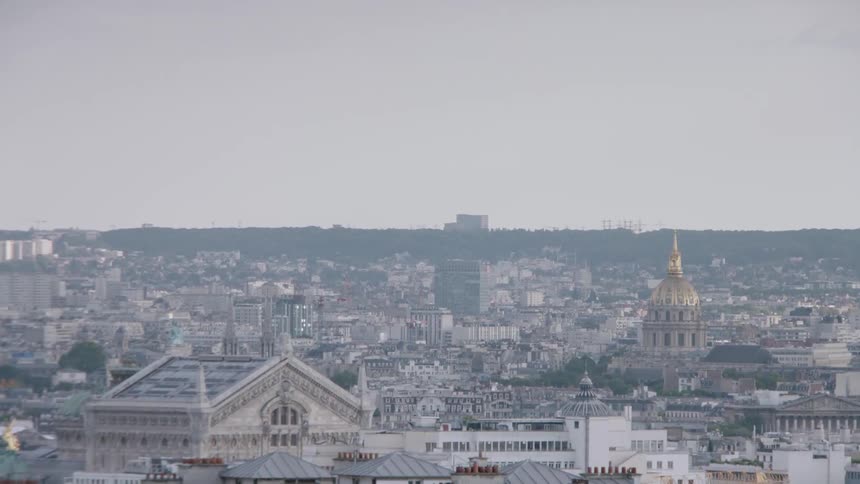 Paris, france on an overcast day