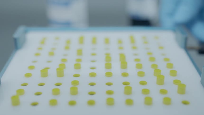 A scientist works in a laboratory