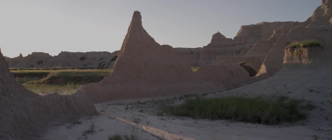 View of a mountain range as the sun rises