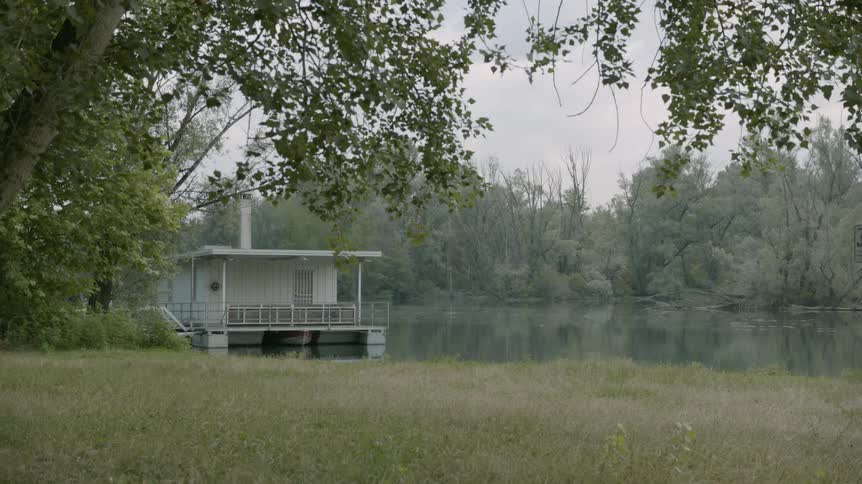 House on a small body of water
