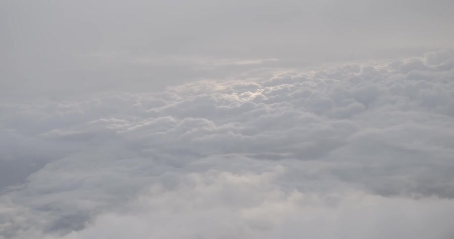 Aerial view of a cloudy sky